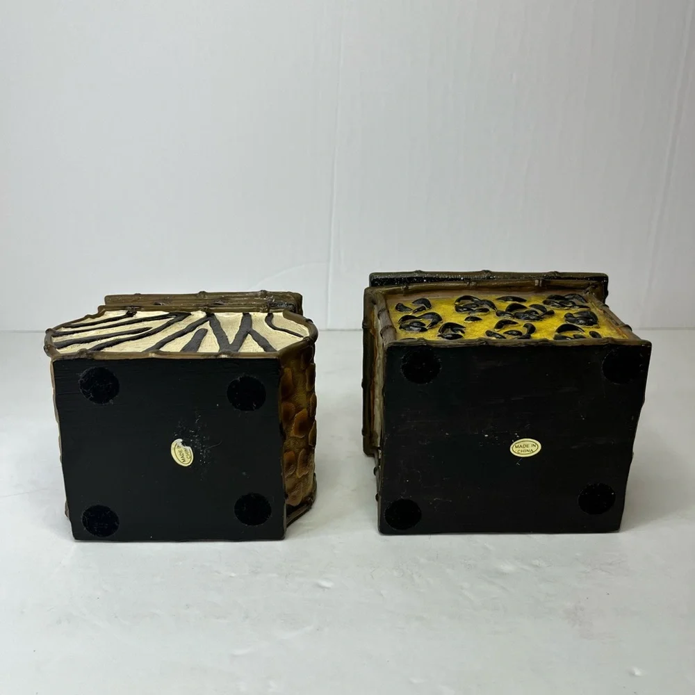 Animal Print‎ Zebra Resin Jewelry/Trinket Boxes